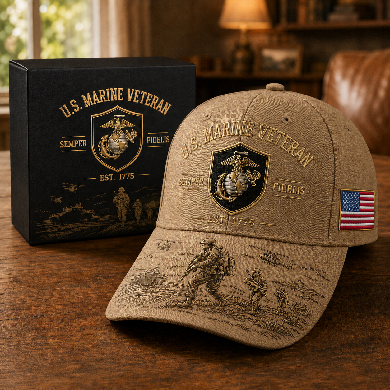 U.S. Marine Veteran Semper Fidelis Commemorative Cap 🇺🇸