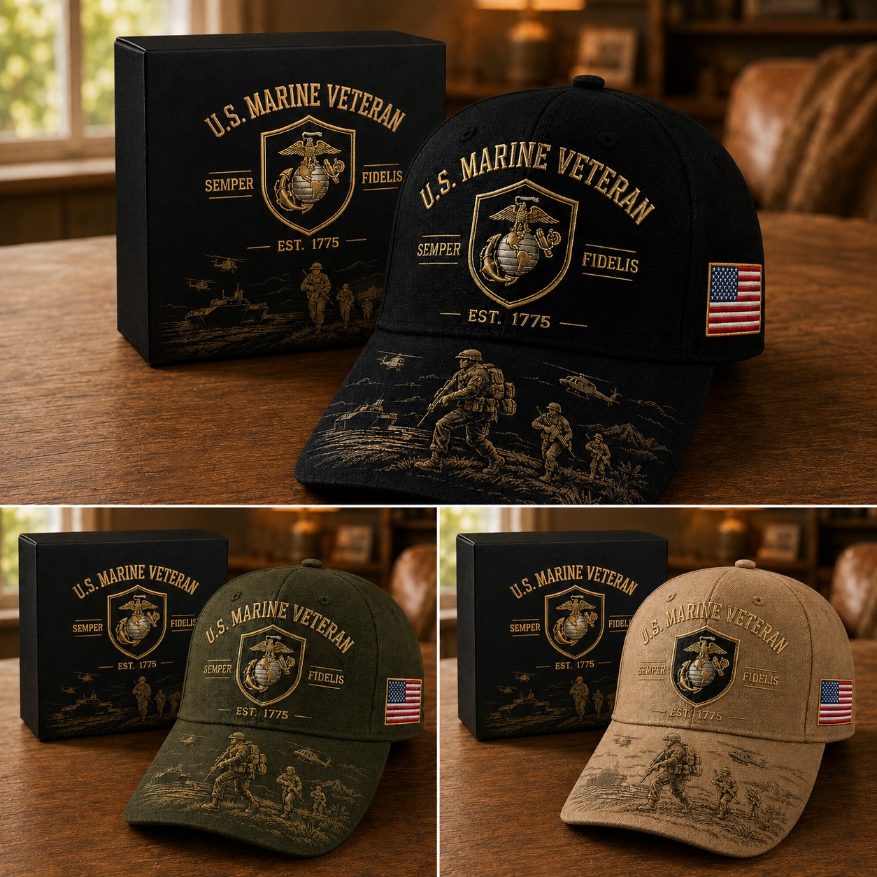 U.S. Marine Veteran Semper Fidelis Commemorative Cap 🇺🇸