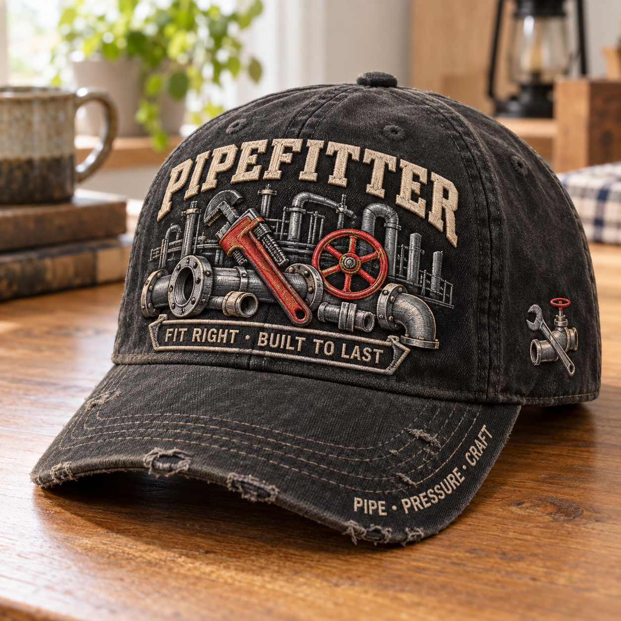 🔧 Pipefitter Fit Right Built To Last Baseball Cap