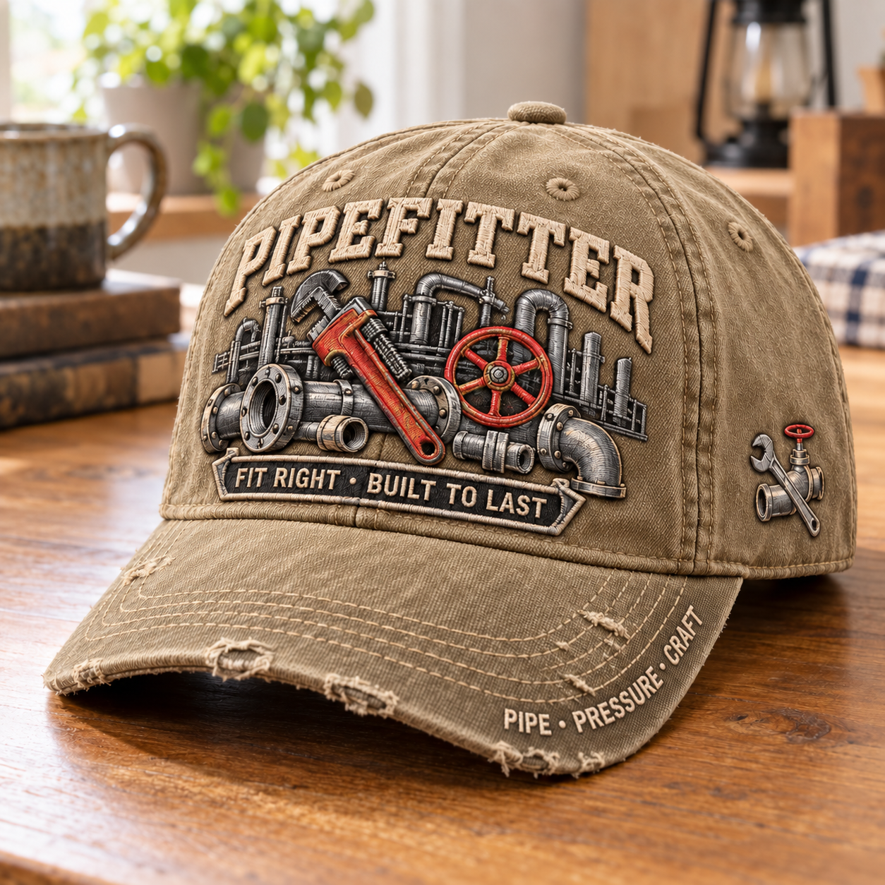 🔧 Pipefitter Fit Right Built To Last Baseball Cap