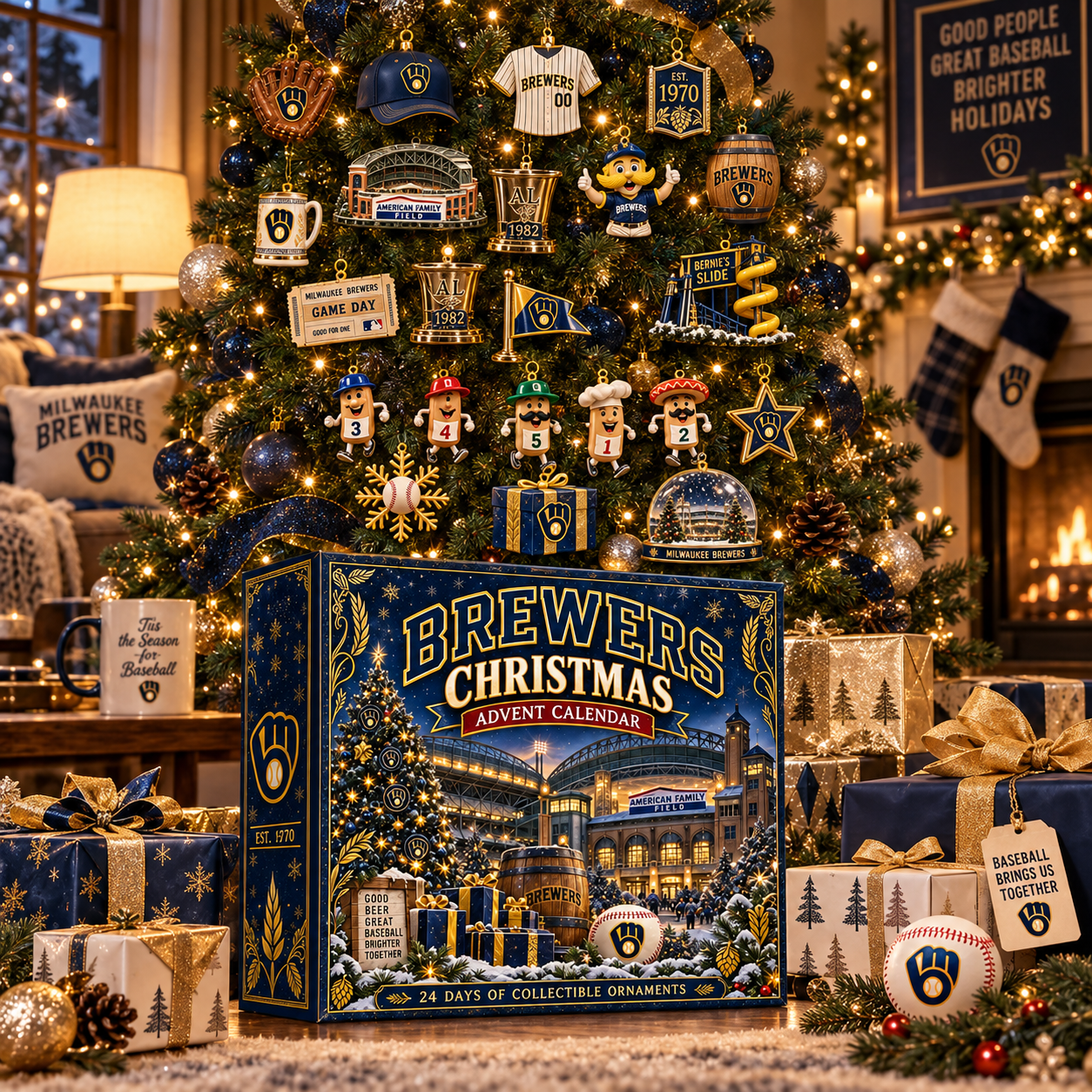 🎄 Brew Crew! Baseball Christmas Advent Calendar