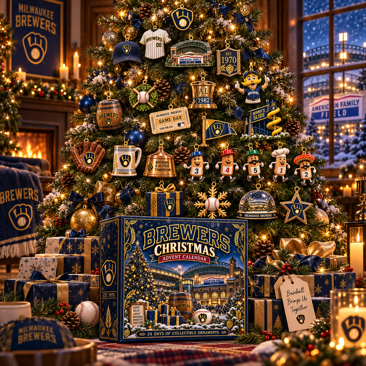 🎄 Brew Crew! Baseball Christmas Advent Calendar