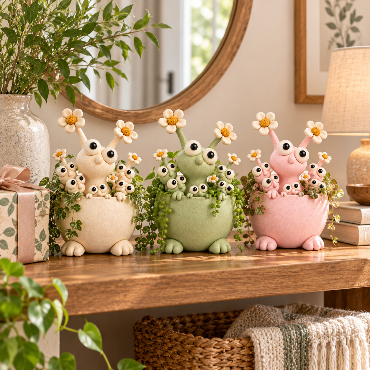 Little Garden Monster Ceramic Planter