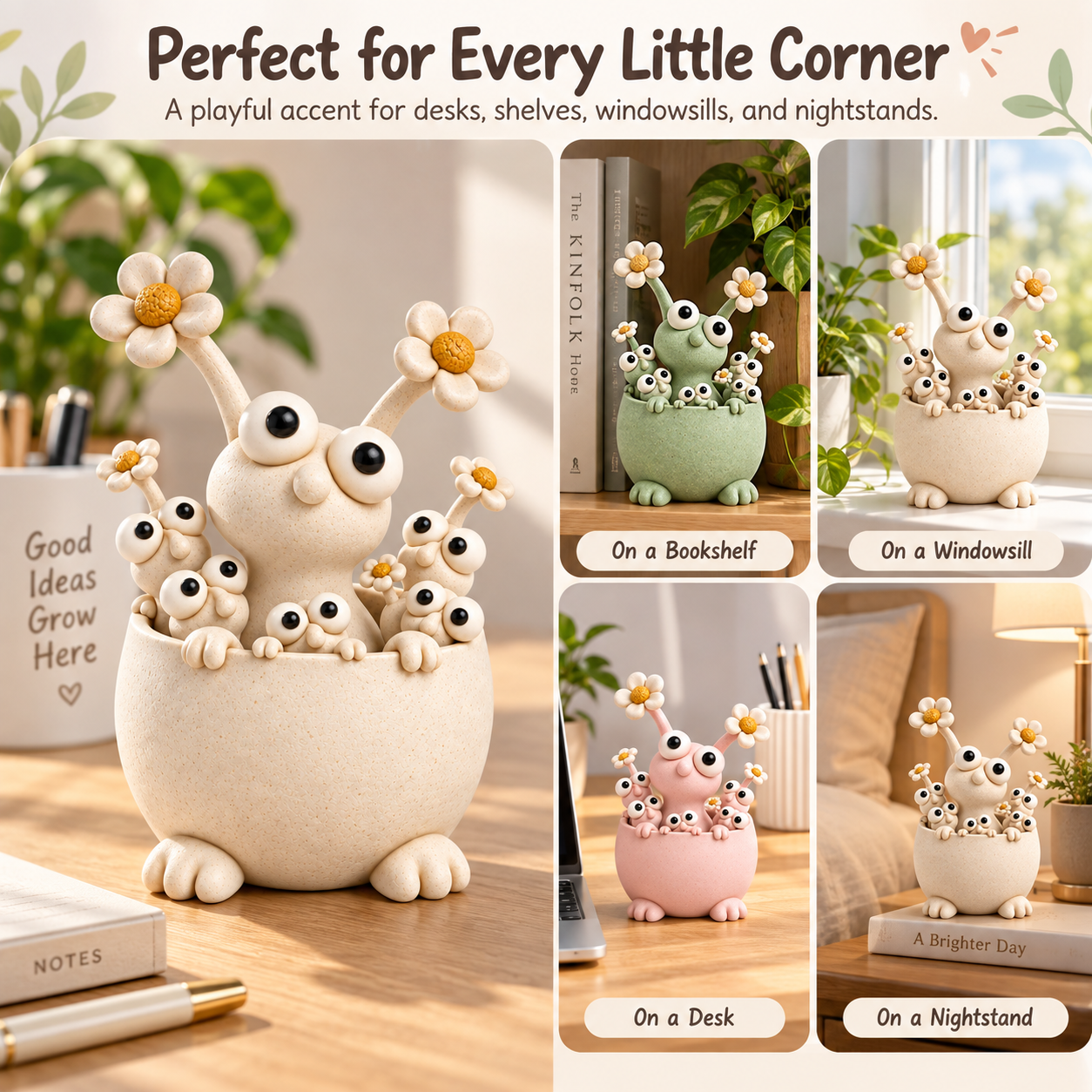 Little Garden Monster Ceramic Planter