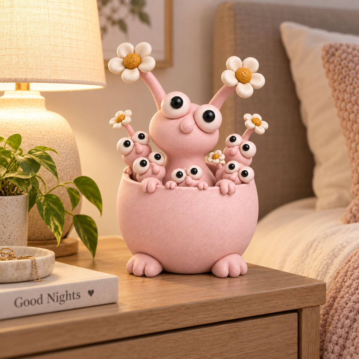 Little Garden Monster Ceramic Planter