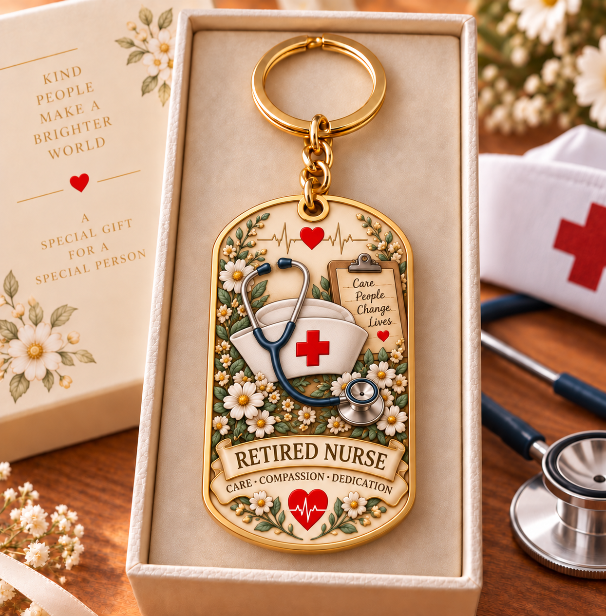 👩‍⚕️ Retired Nurse Keychain
