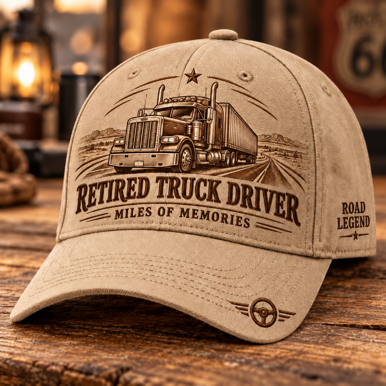 🚛 Retired Truck Driver Baseball Cap