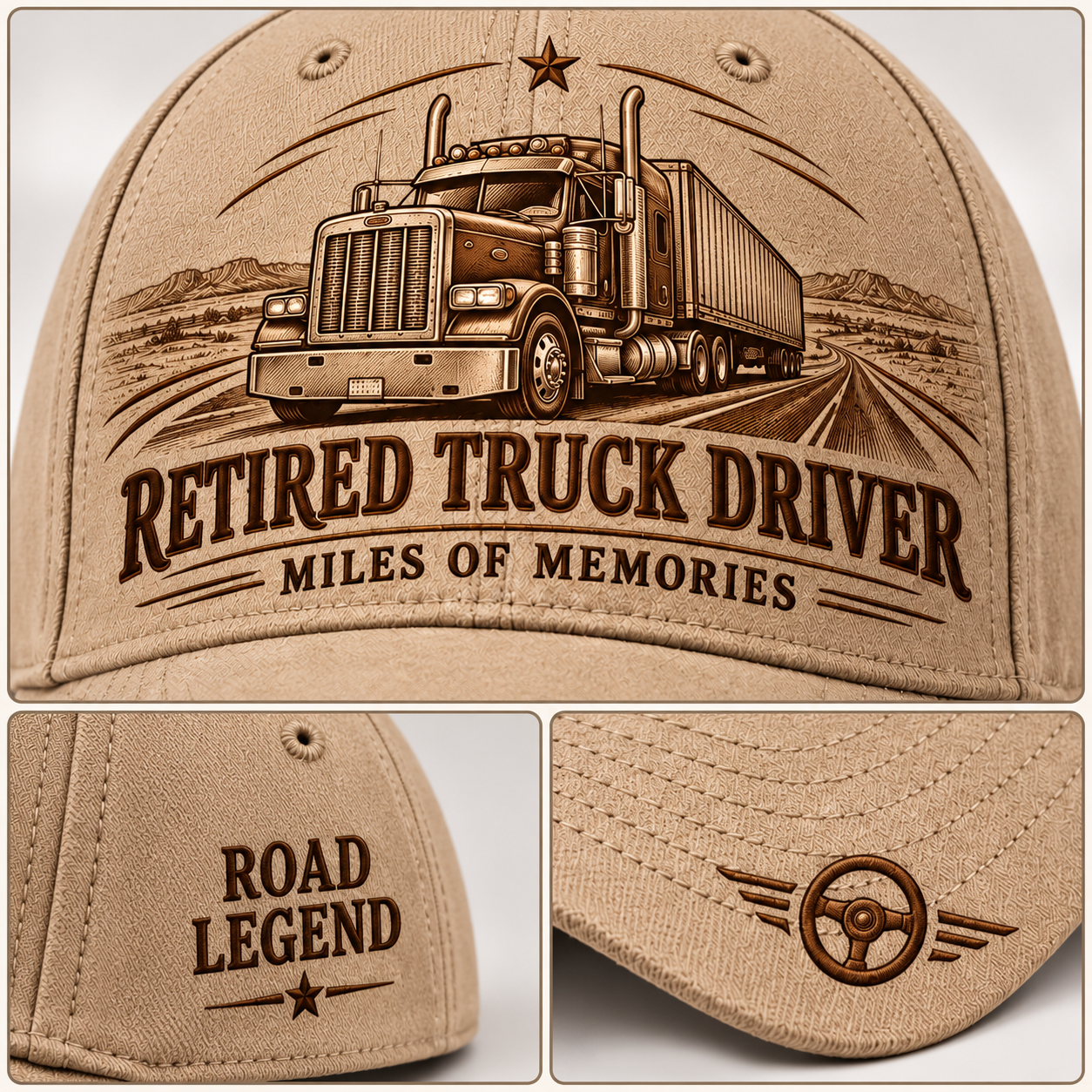 🚛 Retired Truck Driver Baseball Cap