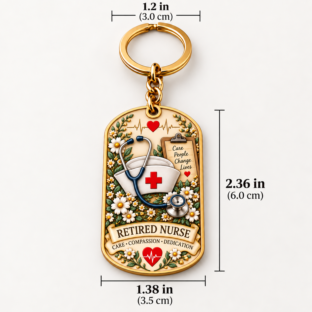 👩‍⚕️ Retired Nurse Keychain