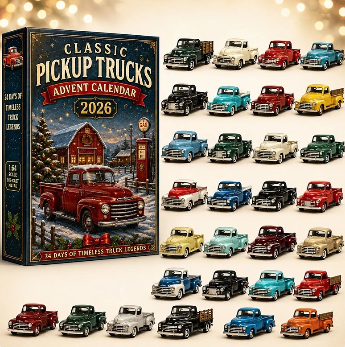 2026 Vehicle Advent Calendar Collection – 24 Days of Classic Machines, Trucks & Military Legends
