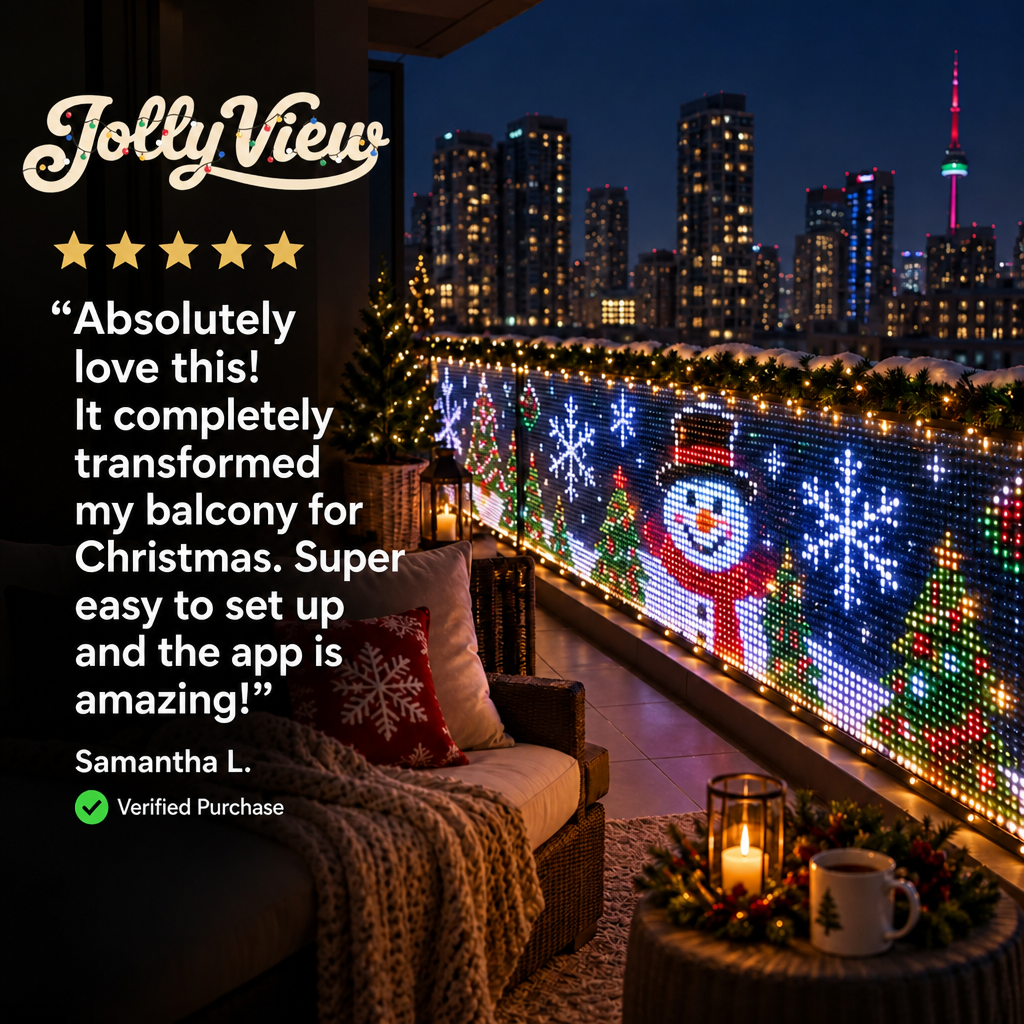 Christmas Balcony Lights