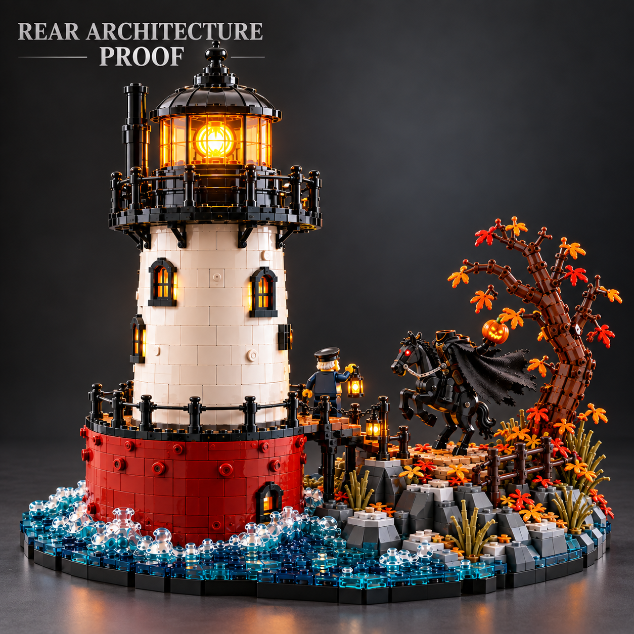 Tarrytown Lighthouse Sleepy Hollow Midnight Beacon Collector Building Set
