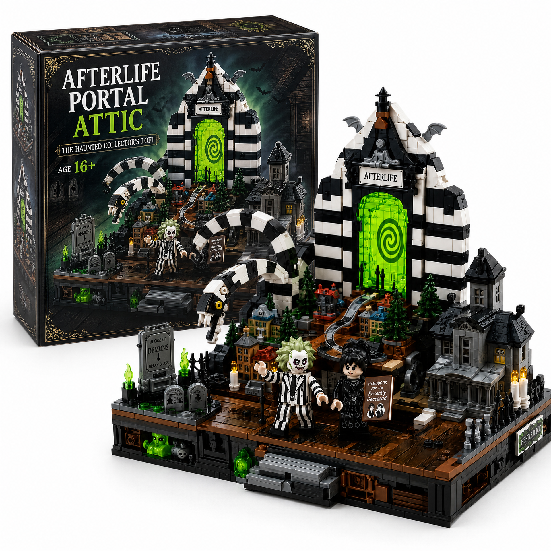 Gothic Afterlife Portal Attic Building Set