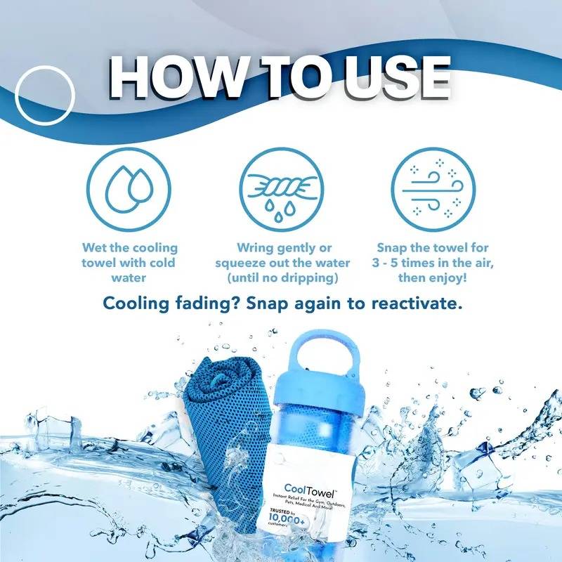 🎁Last Day Buy 1 Get 1 Free ❄️🔥Cold Sweat Towel You Can Use Anywhere, Anytime! Reusable Soft Absorbent Cooling Portable