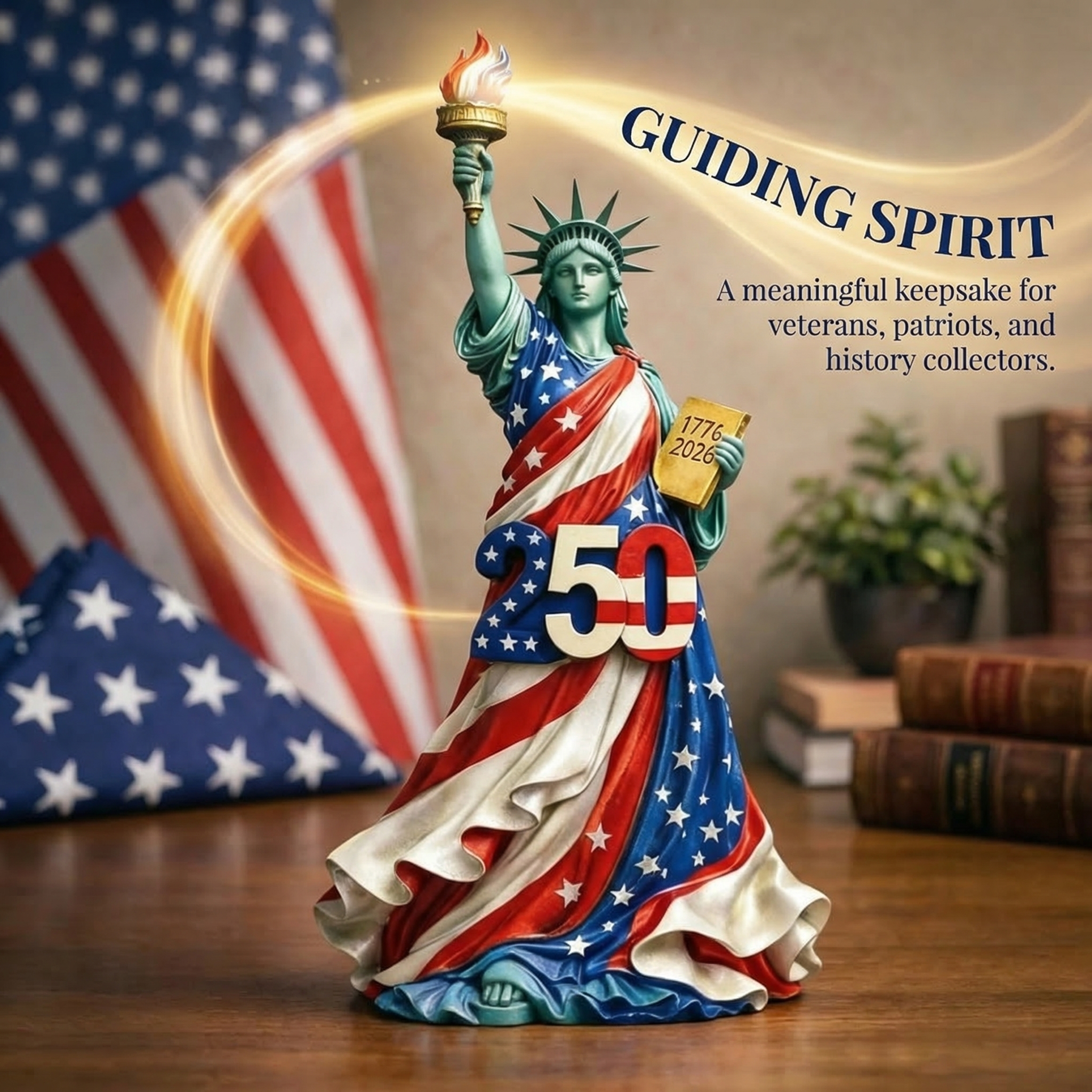 The Statue of Liberty - 250th Anniversary United States of America Ornament 1776-2026