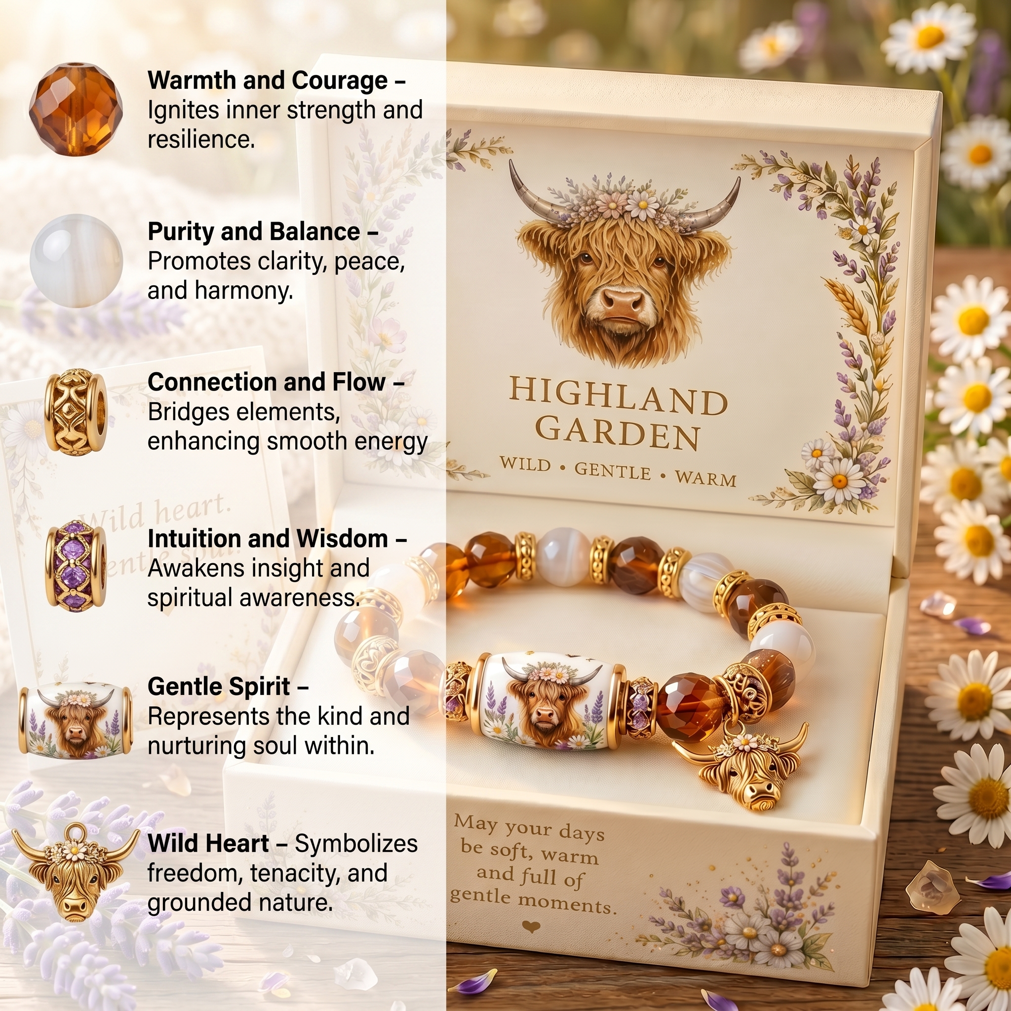Wild Gentle Warm Highland Garden Bracelet