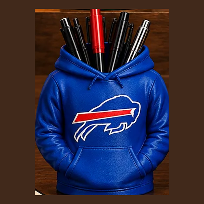 3D Printed Football Hoodie Pen Holder | Team Desk Organizer - MySpotifyGlass