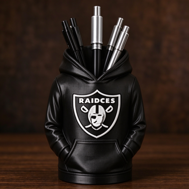 3D Printed Football Hoodie Pen Holder | Team Desk Organizer - MySpotifyGlass