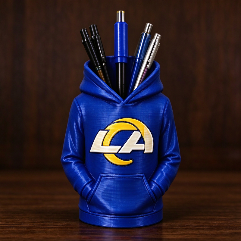 3D Printed Football Hoodie Pen Holder | Team Desk Organizer - MySpotifyGlass