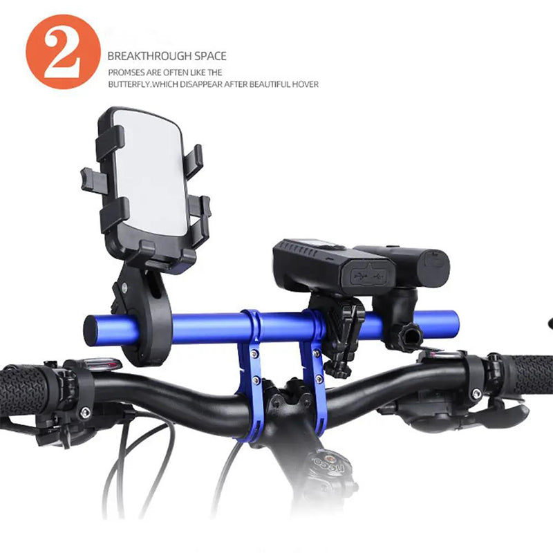 🚴 Bike Handlebar Extender – Extra Mounting Space for Phone, GPS, Light & More