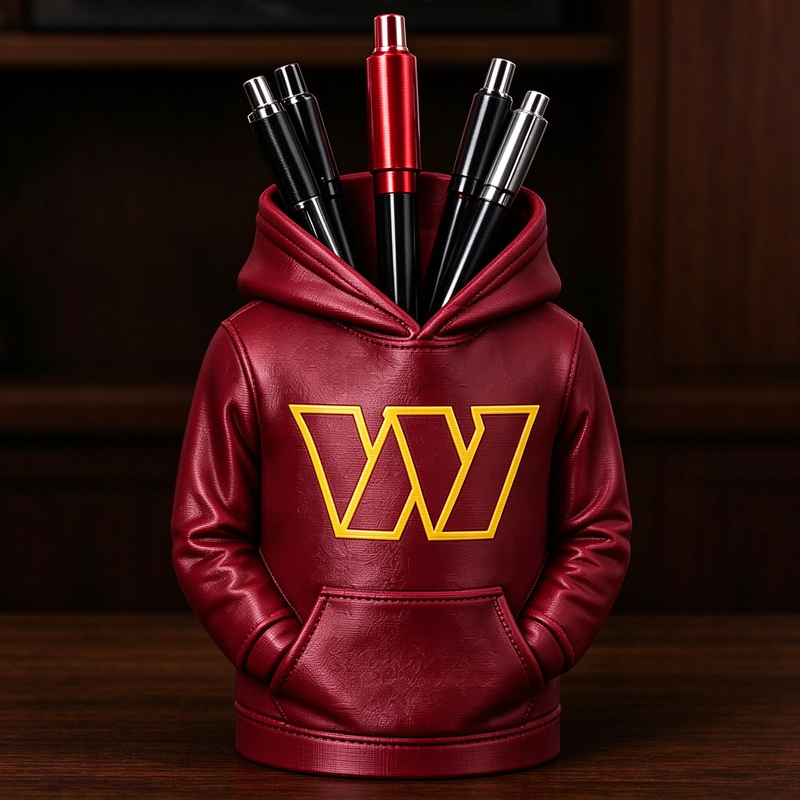 3D Printed Football Hoodie Pen Holder | Team Desk Organizer - MySpotifyGlass