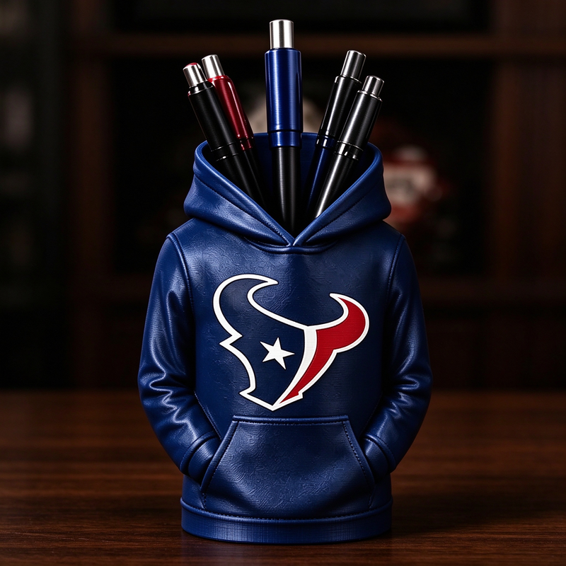 3D Printed Football Hoodie Pen Holder | Team Desk Organizer - MySpotifyGlass