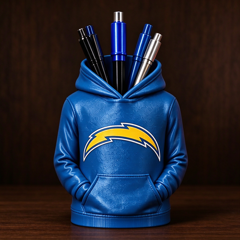 3D Printed Football Hoodie Pen Holder | Team Desk Organizer - MySpotifyGlass