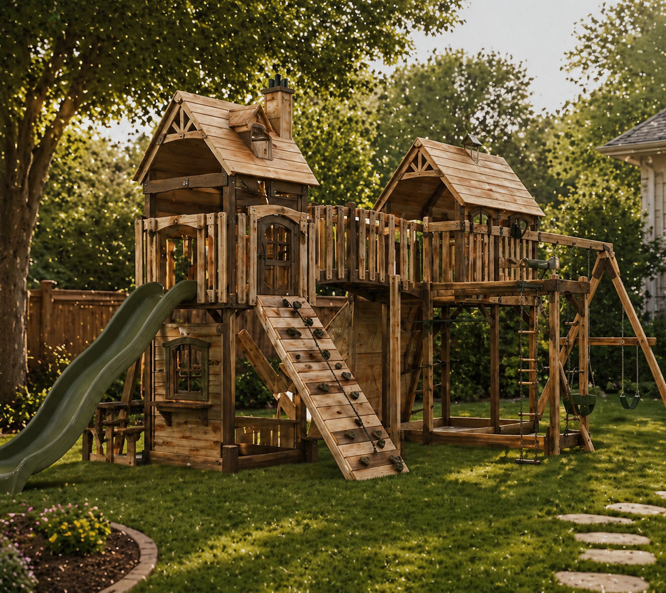 Parque infantil de jardin