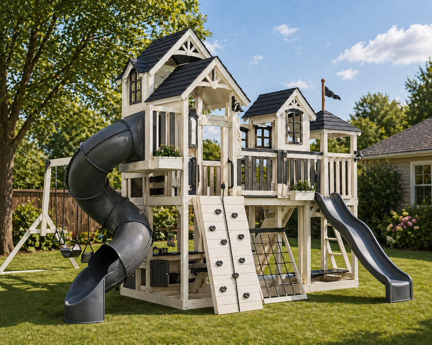 Parque infantil de jardin