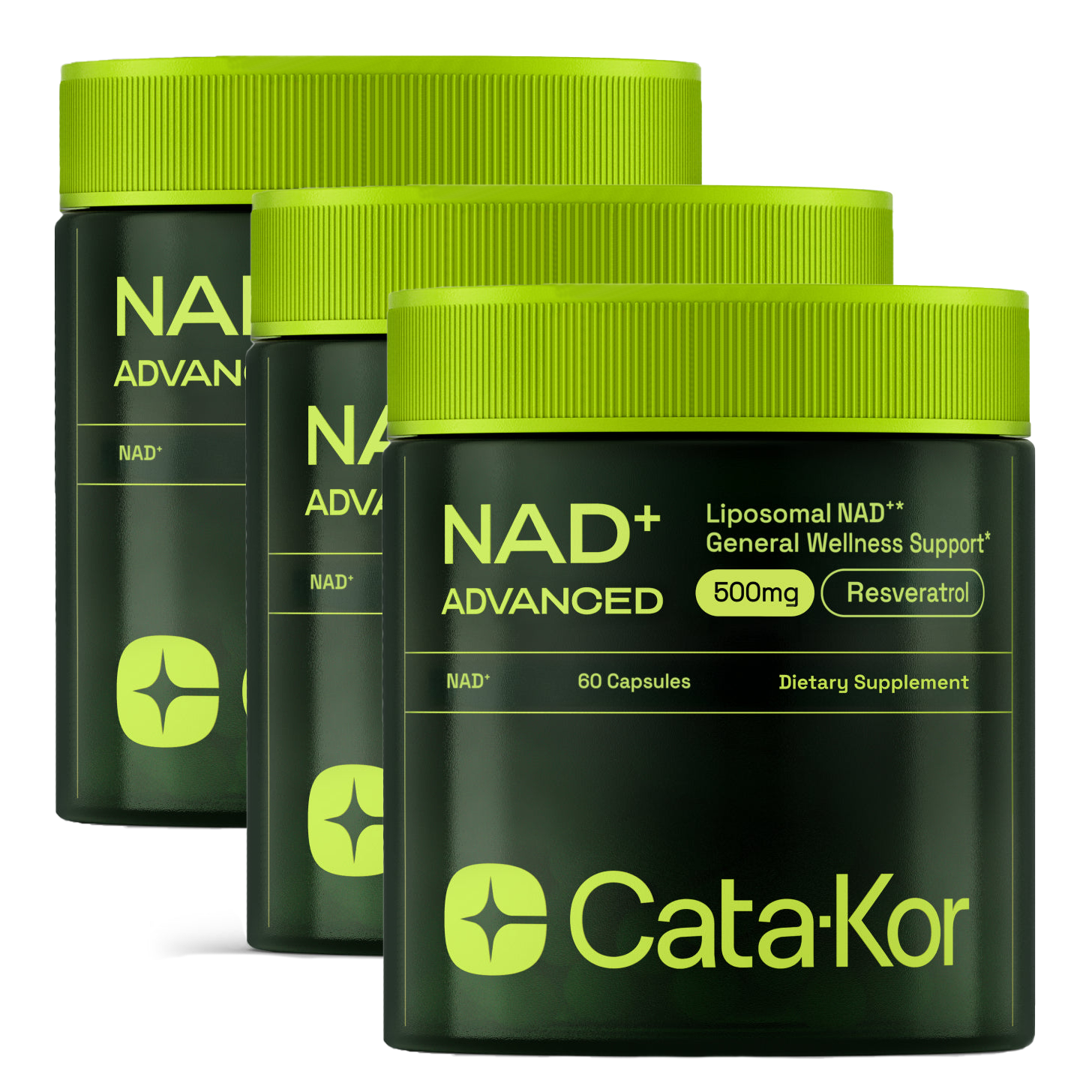 Cata-Kor NAD+ Advanced - NAD Supplement with Resveratrol