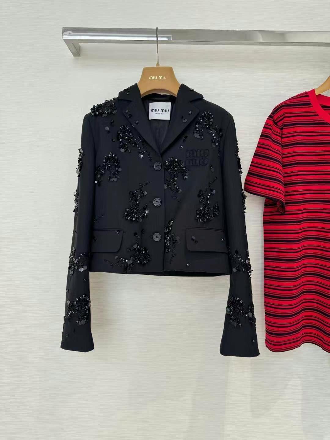 Miu Beaded Short Jacket