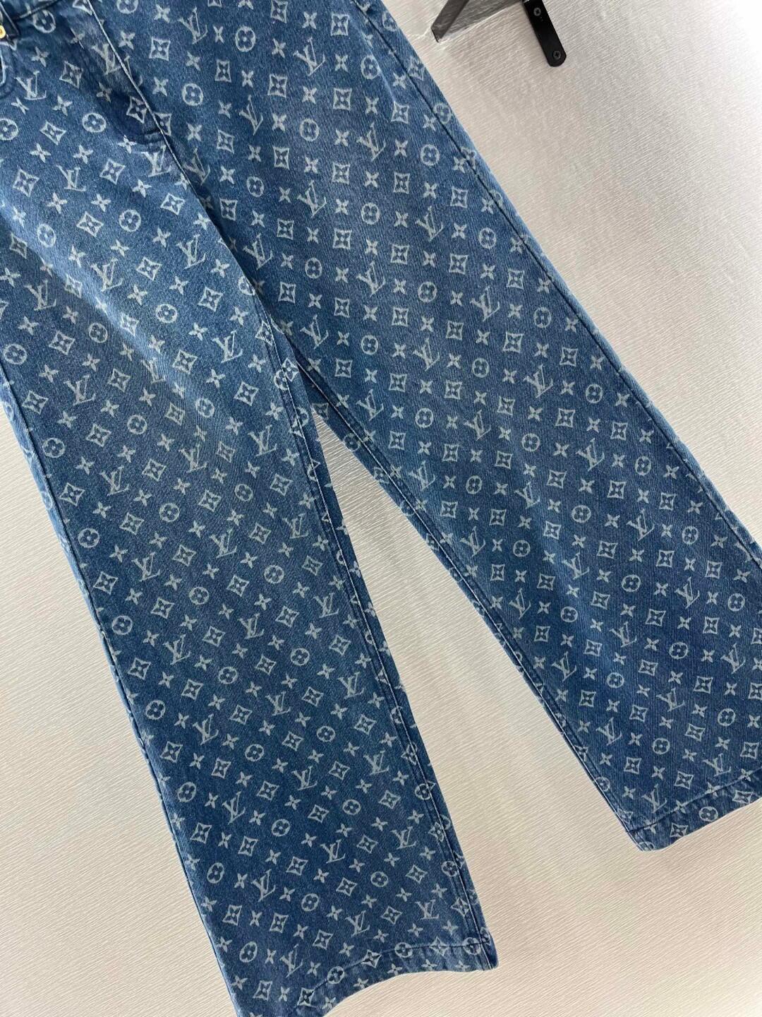 1V Jacquard Jeans