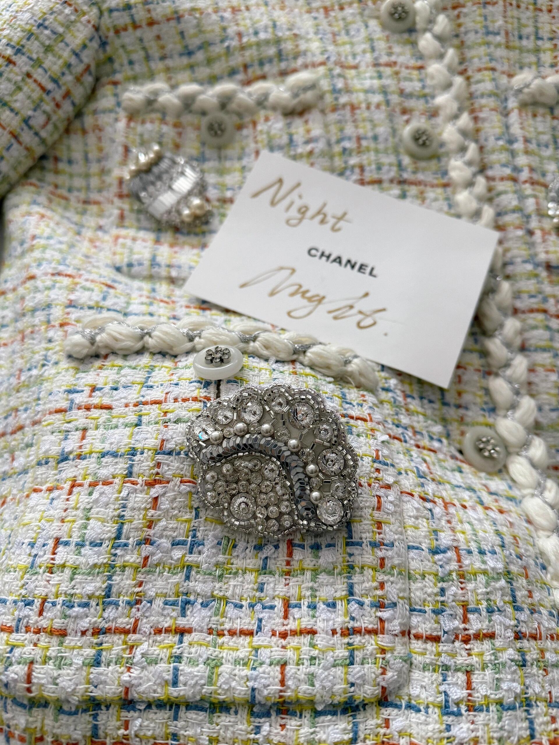 CHNEL Early Spring Embroidered Pocket Jacket