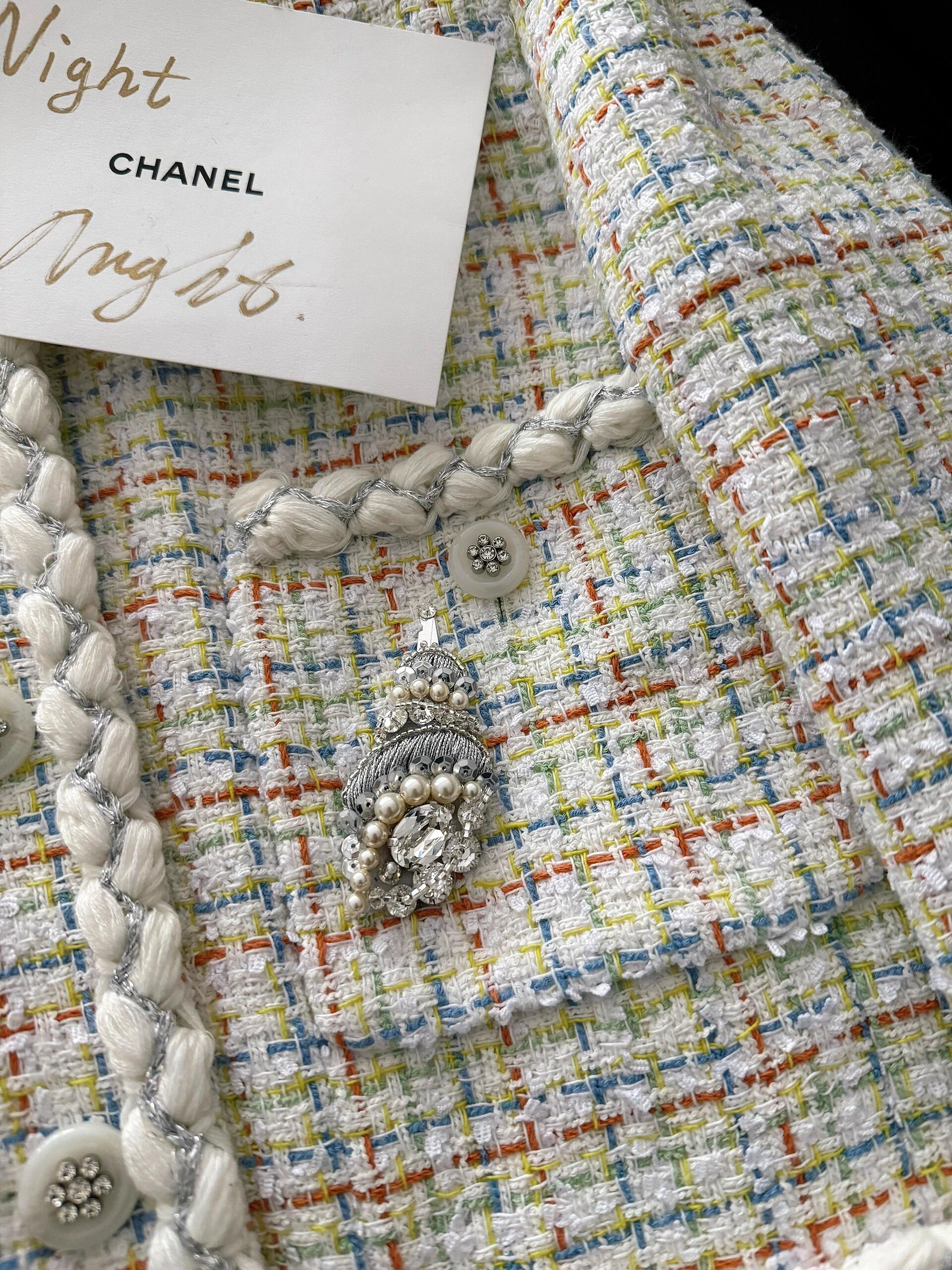 CHNEL Early Spring Embroidered Pocket Jacket