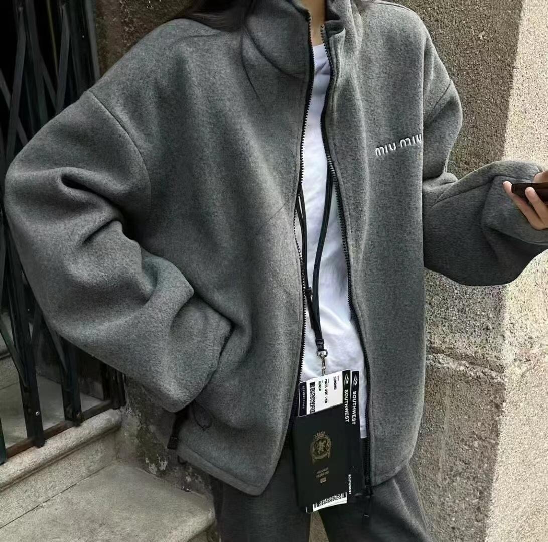 miu shaker gray jacket