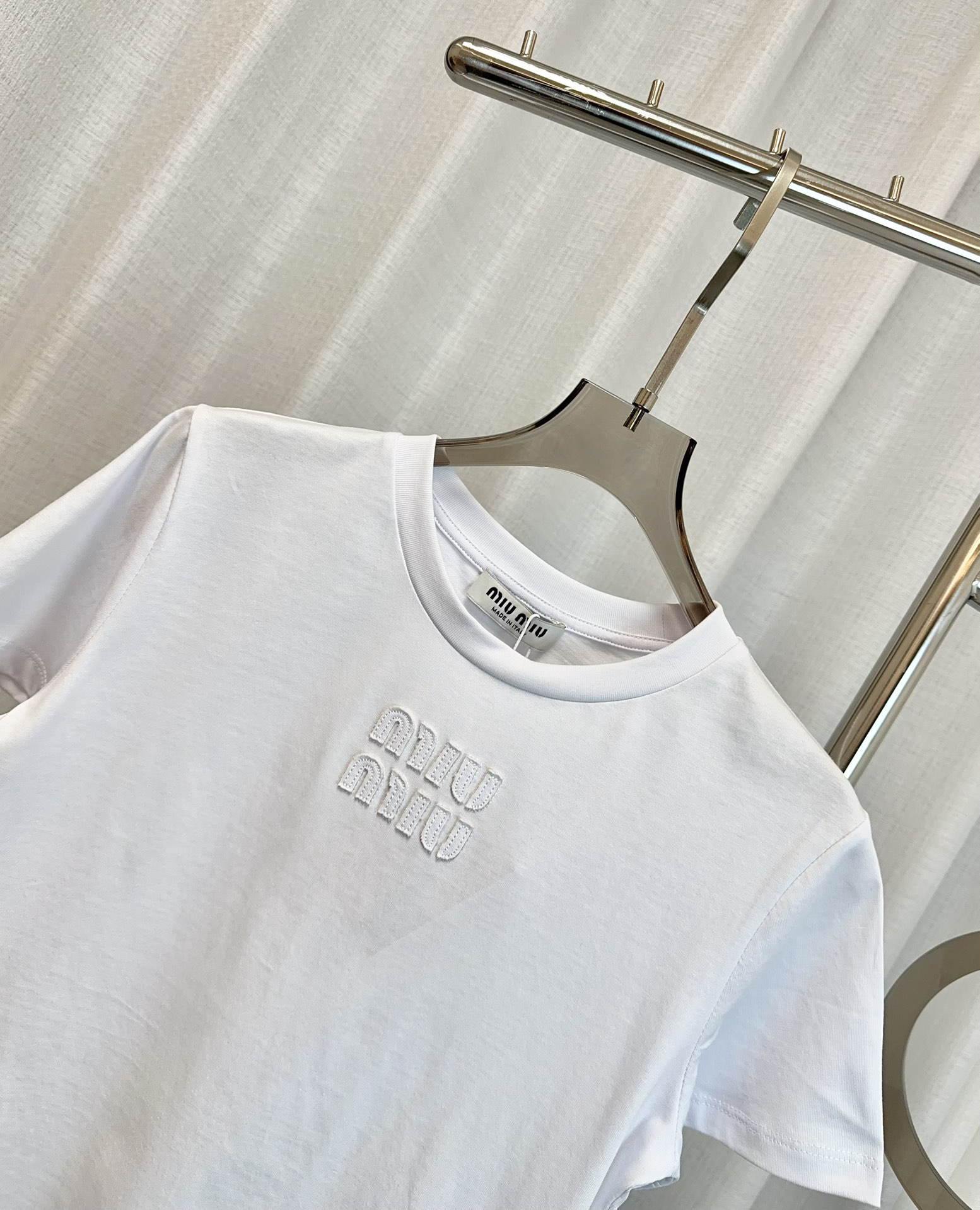 MIU25SSlogo short t-shirt