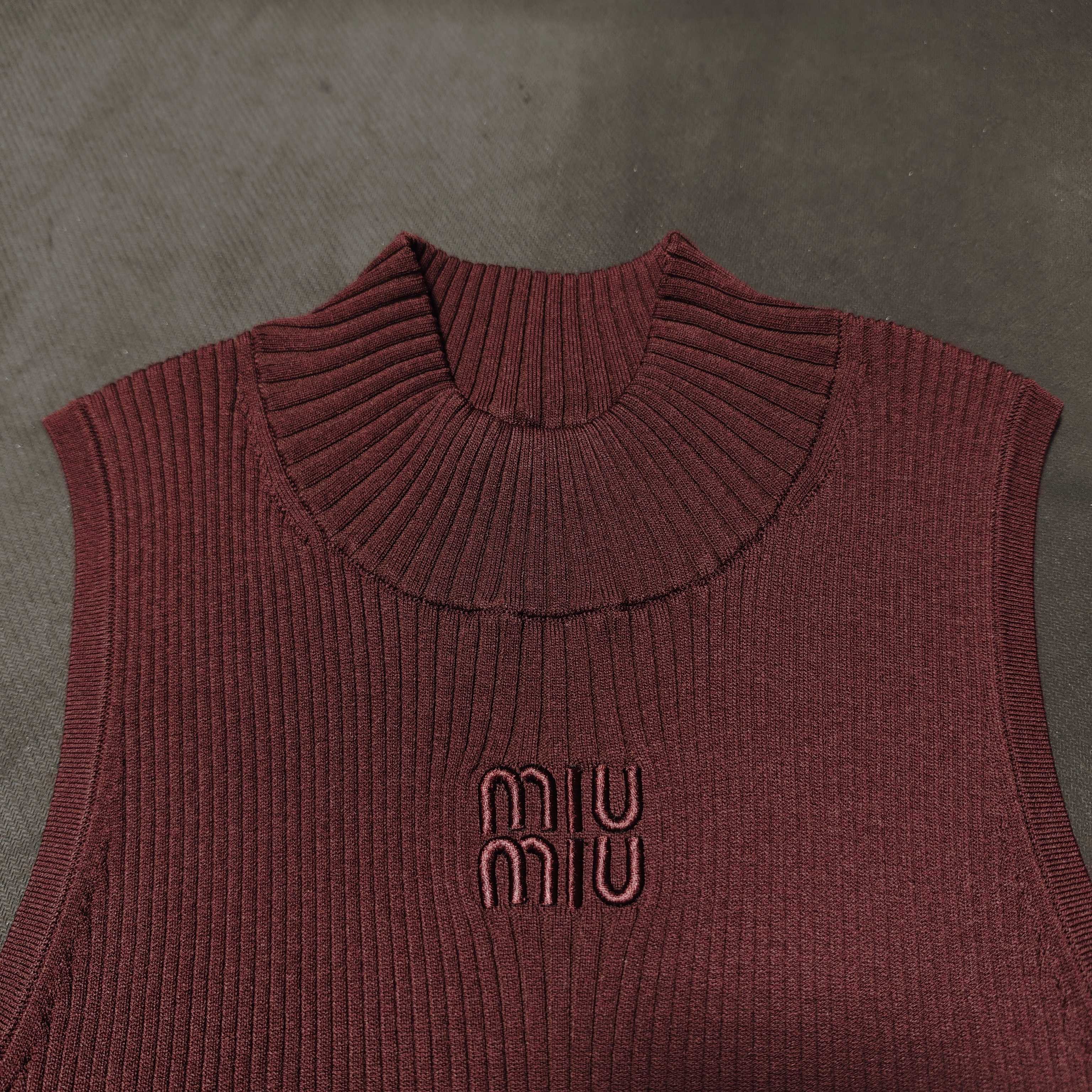 MIU Curry Knit Vest