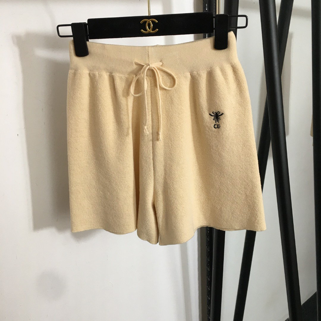 DIO25SS Embroidered Lapel Tank Top Shorts Set