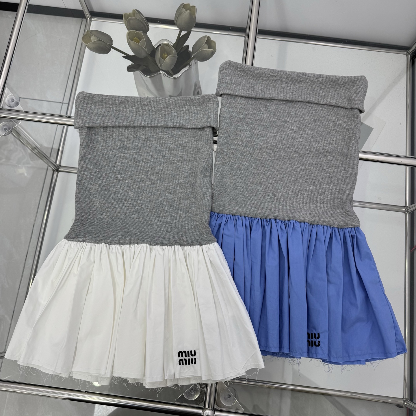 MIU25SS Sheath Patchwork Dress