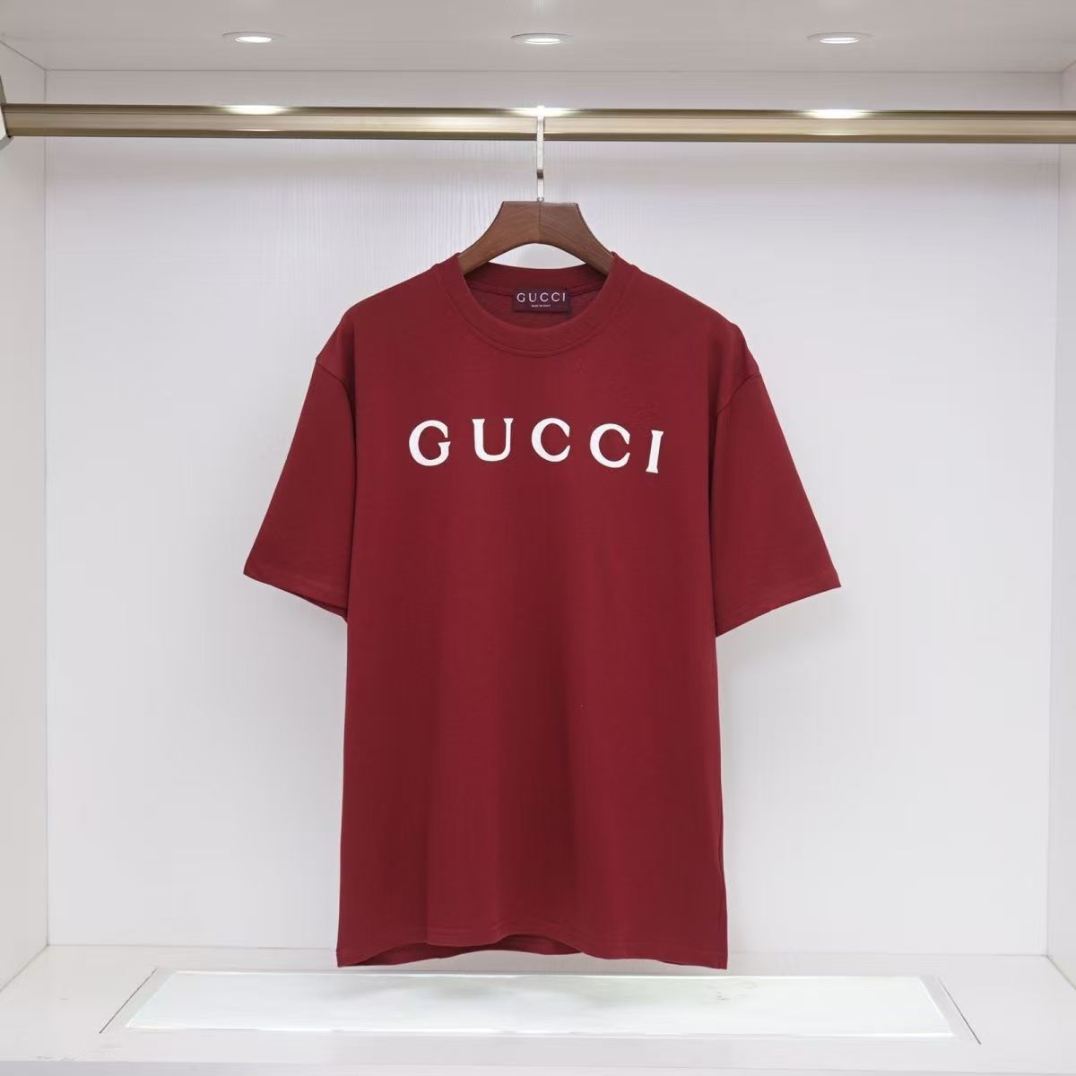 GG Round-Neck Printed Short-Sleeve T-Shirt