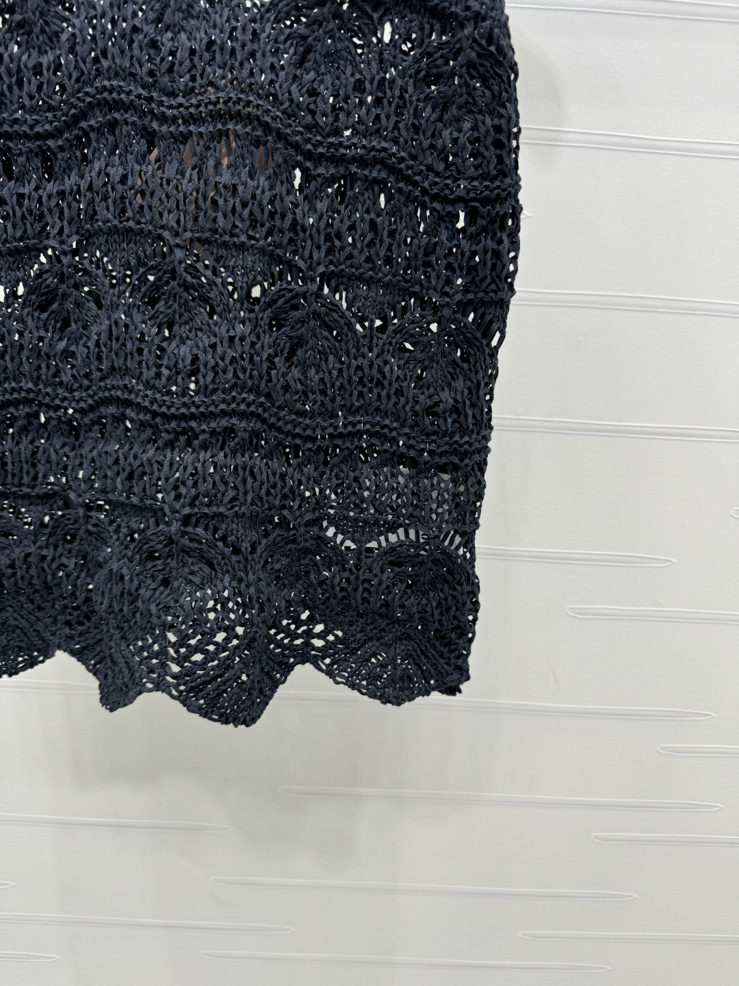 MIU25SS Three-dimensional hand-crocheted knitted vest