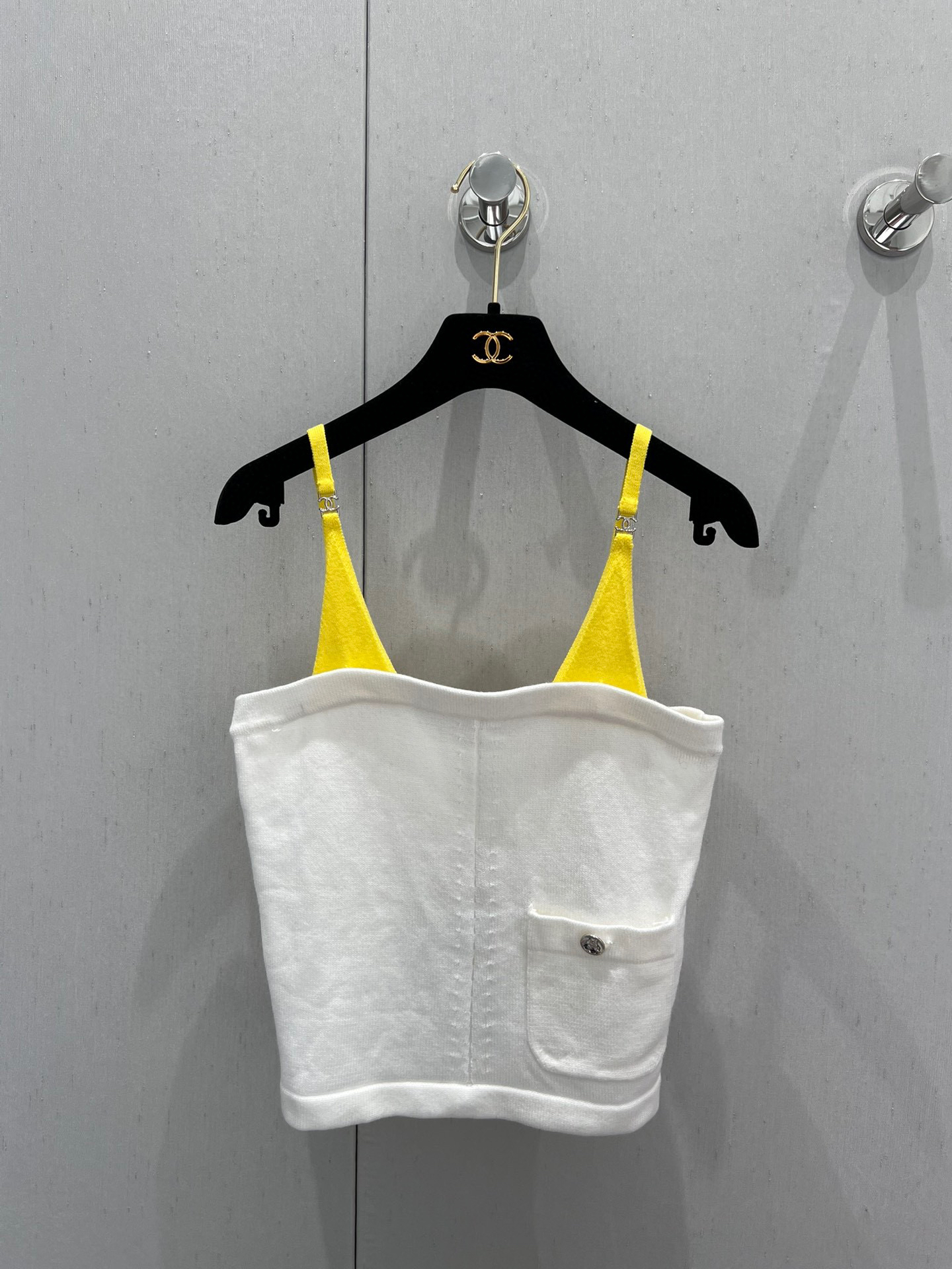 CHANE25SS color clashing cc camisole sheath tank top