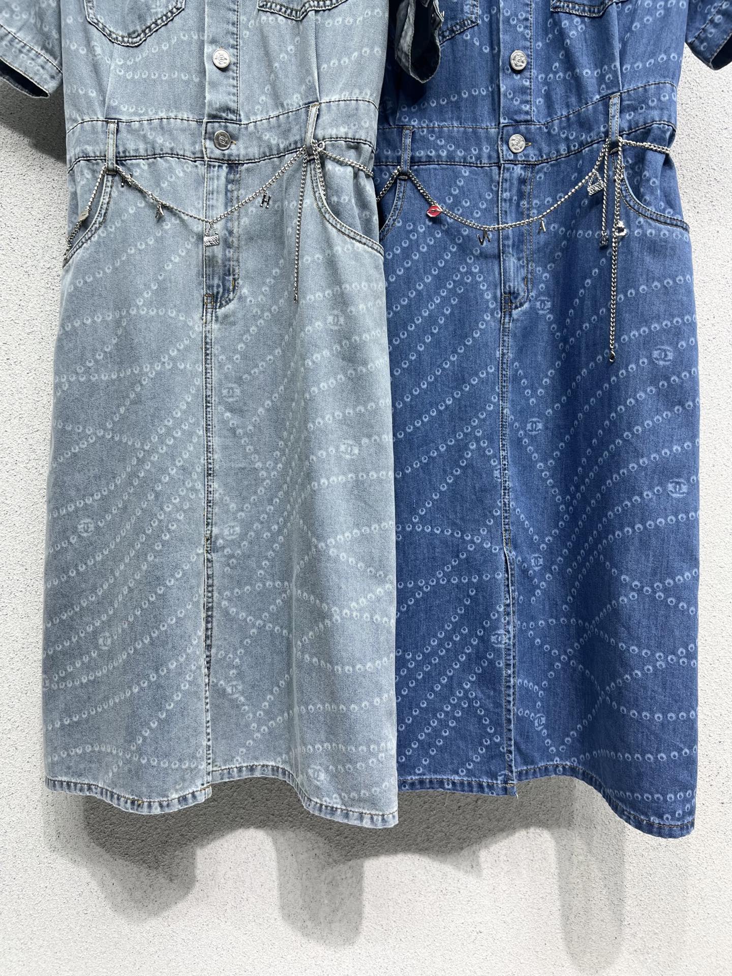 CHANE Denim Short Sleeve Dress
