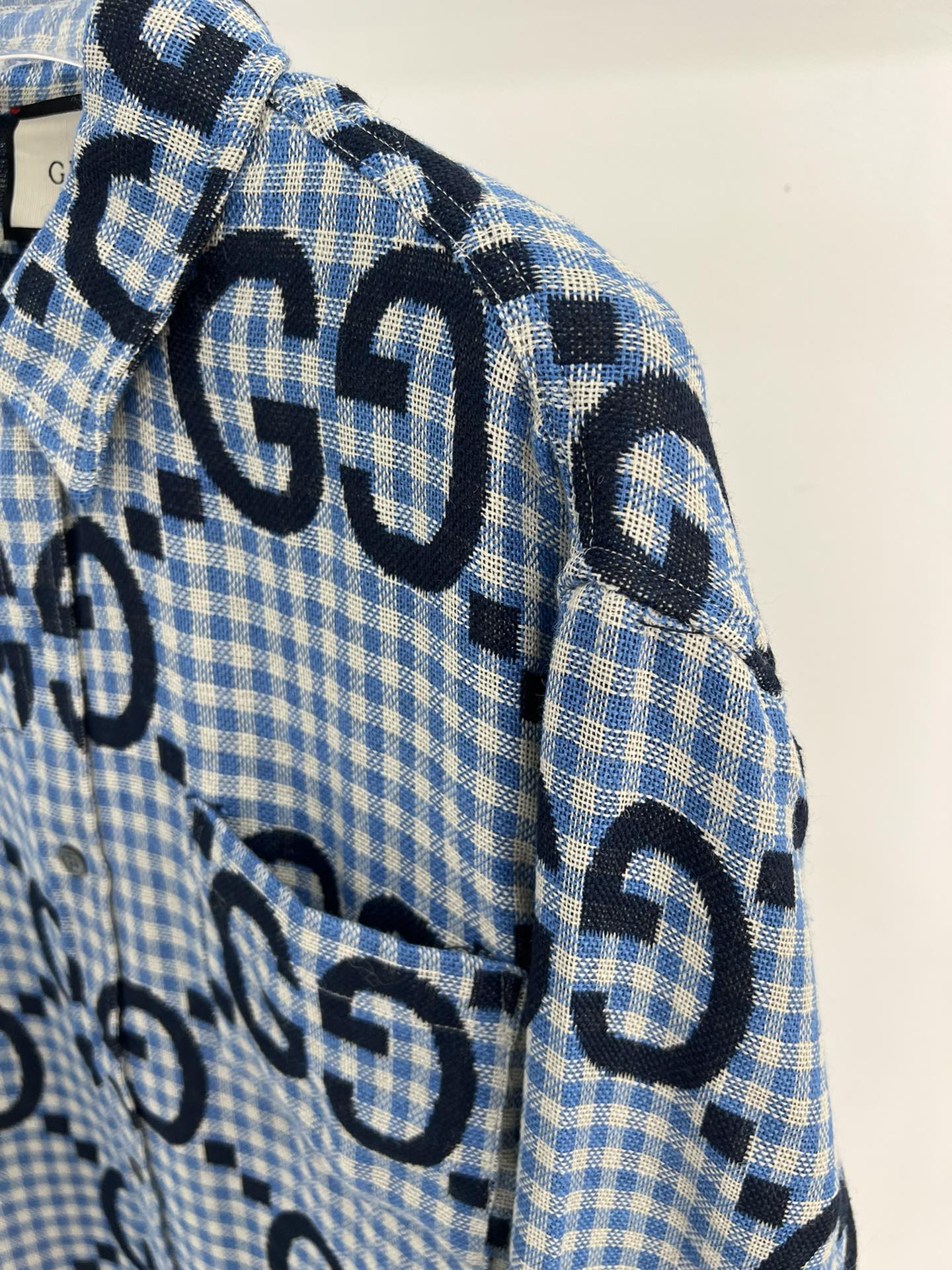 GUCC jacquard all-over print shirt