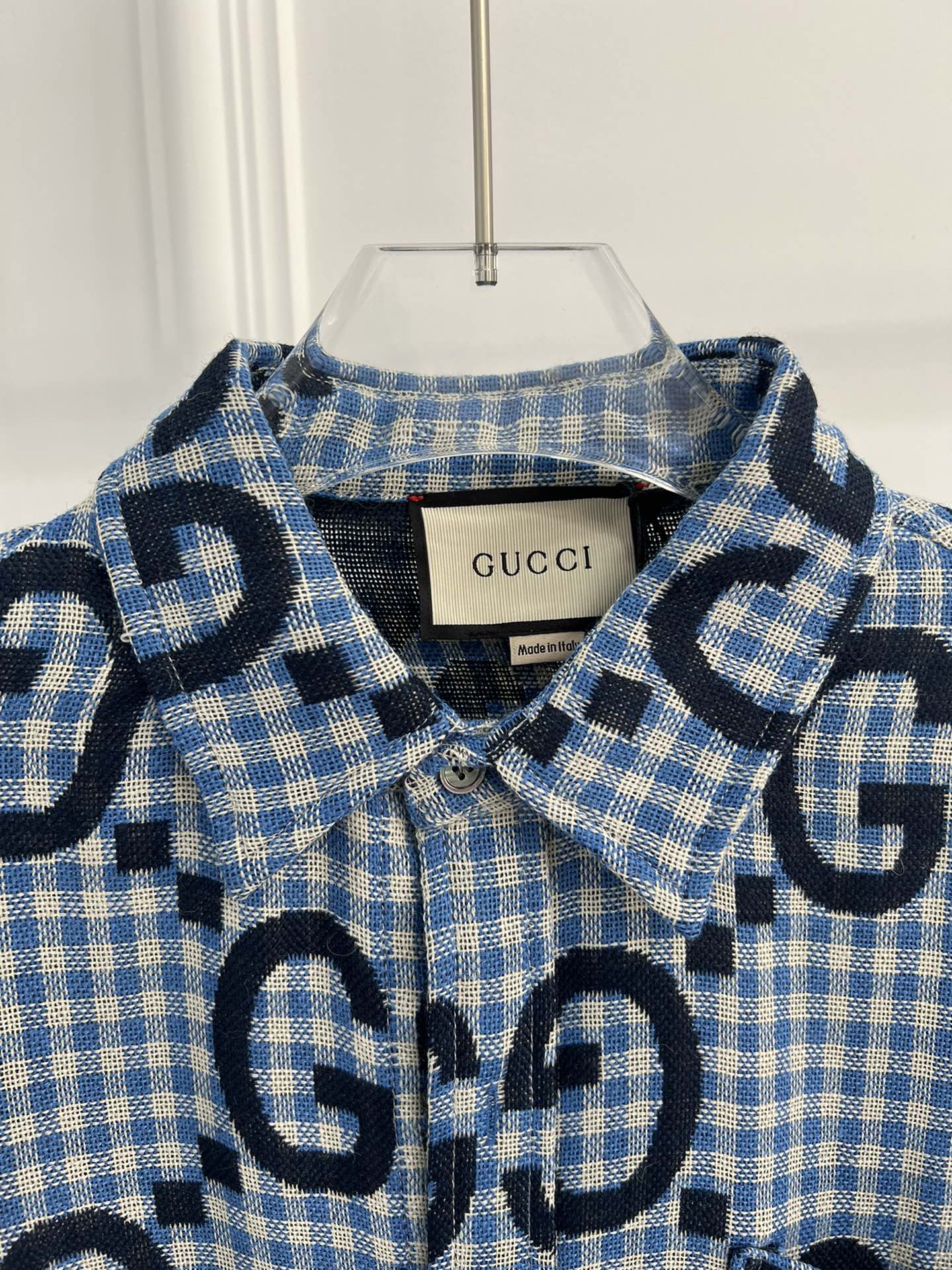 GUCC jacquard all-over print shirt