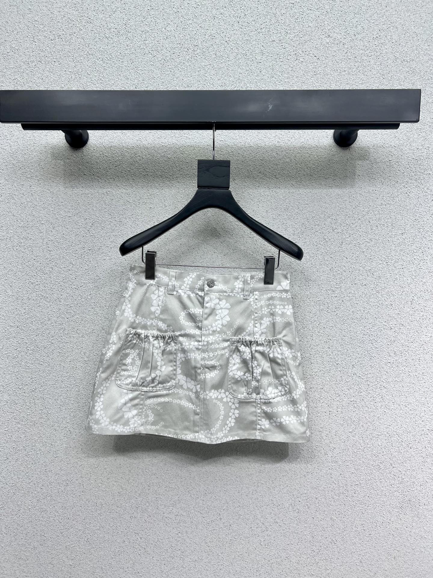 CHANE25SS Denim Half Skirt