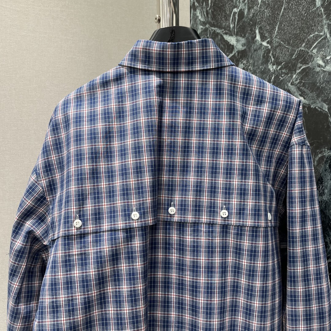MIU25SS Plaid Jacket Coat