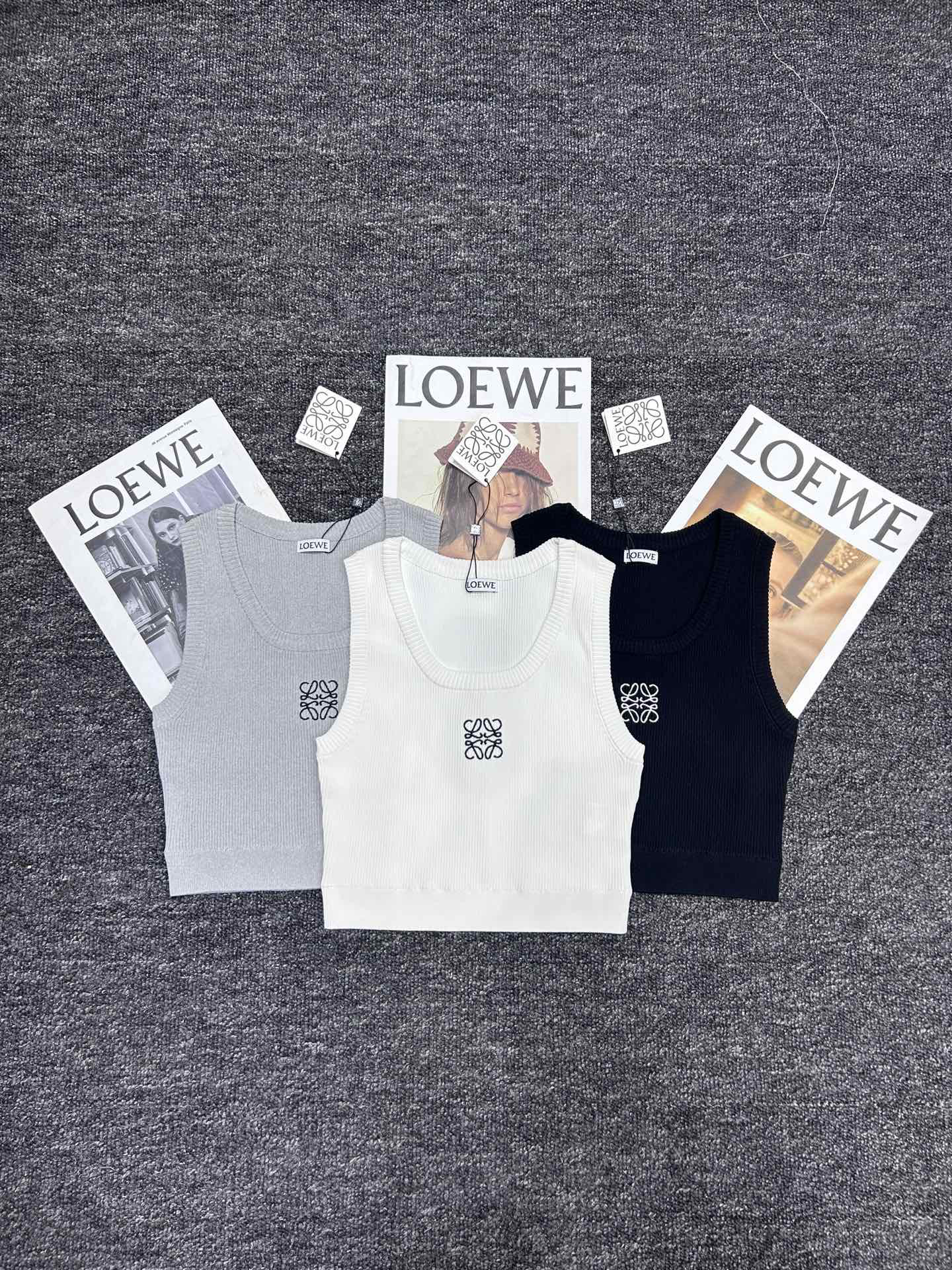 LOE Embroidered Logo Short Tank Top