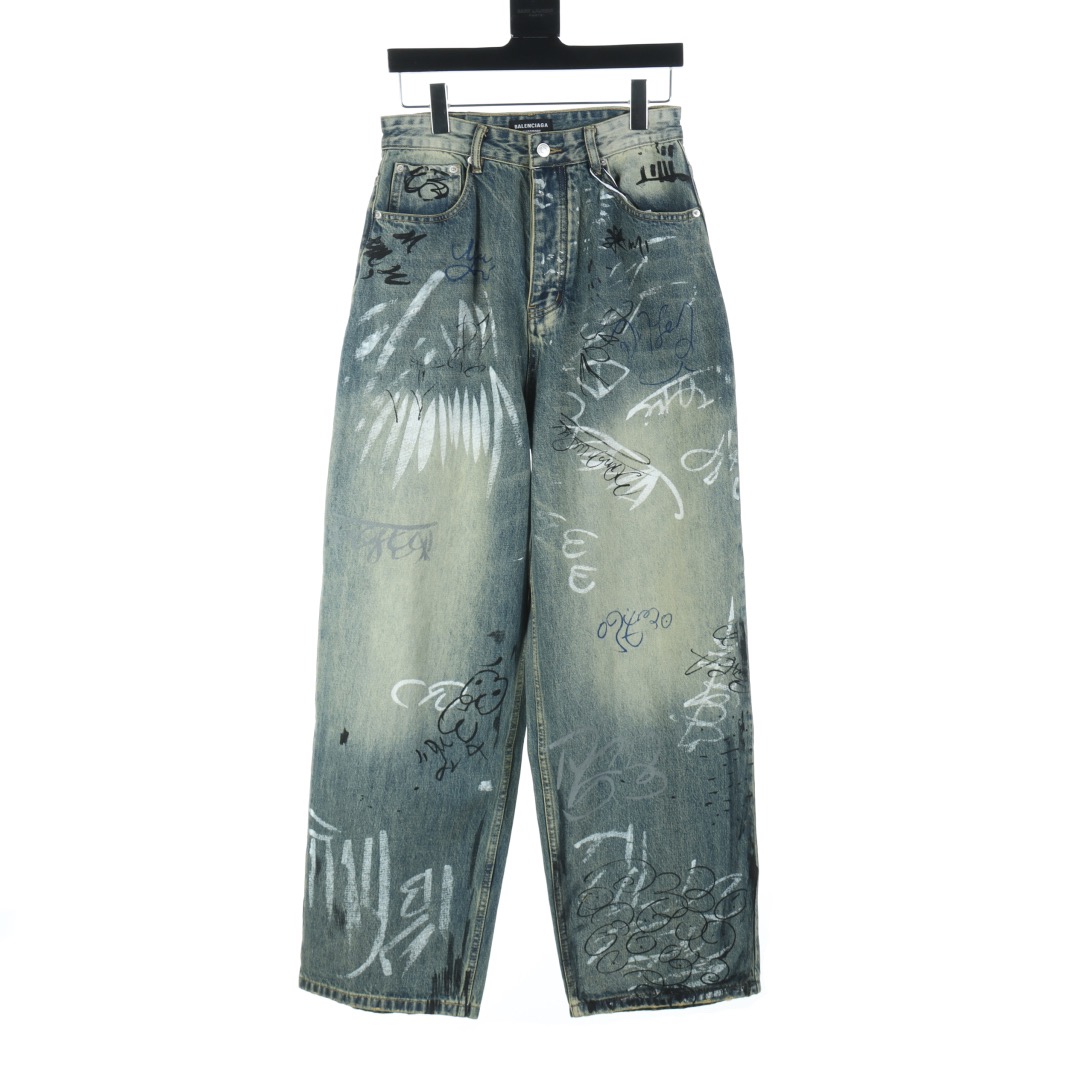 BA Graffiti Denim Trousers