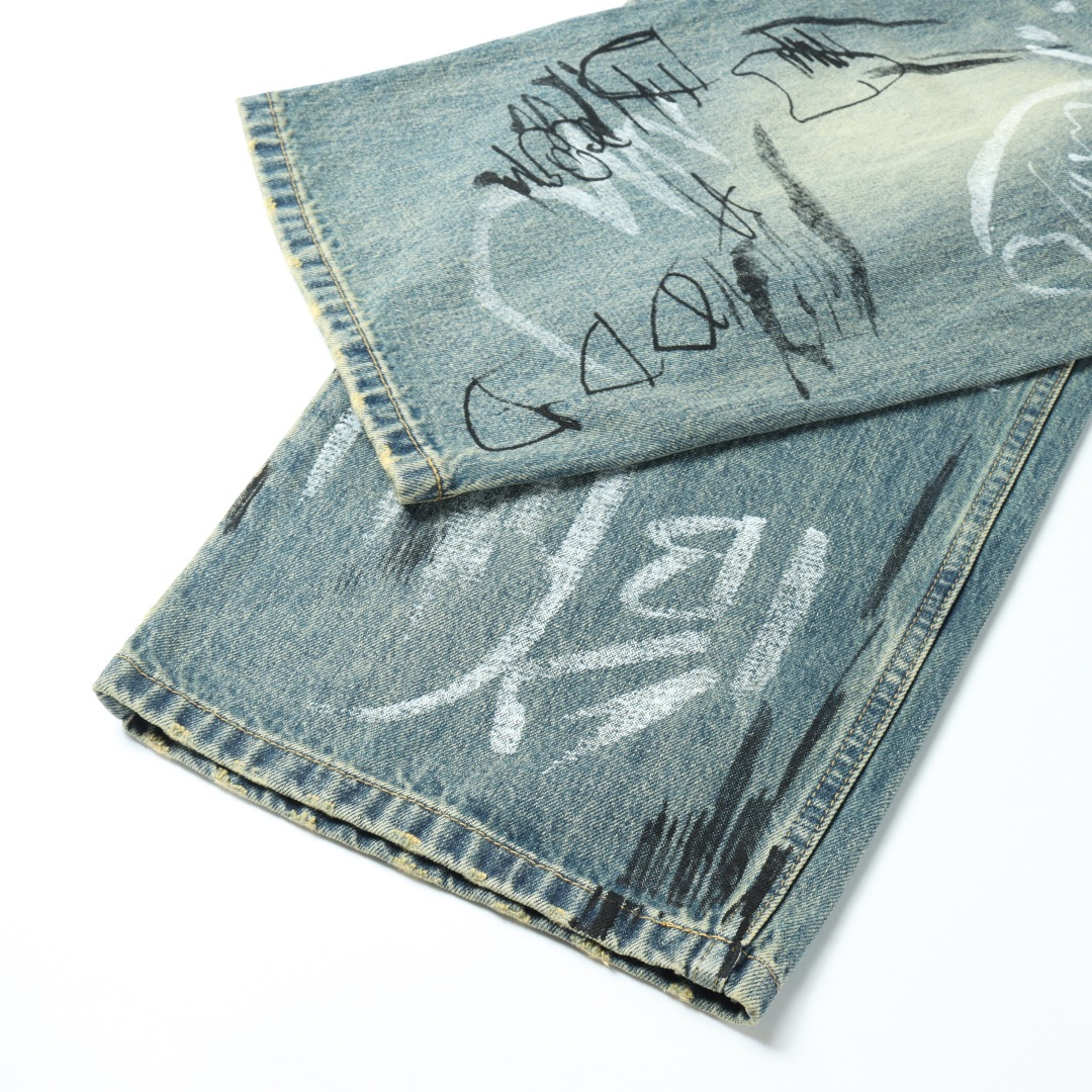 BA Graffiti Denim Trousers